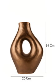 Aberto Design Maceta Decorativa BK003 Marrón